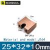 4PCS MEIMRSHLY Marine Stern Shaft Grounding carbon brush holder for Slip Ring Conductive device (10 * 32 * 25mm Cu90) view 2