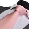 Branduce Rose Gold Tie for Wedding Men Business Solid Classic Necktie Pocket Square and Tie Clip Set (TA01-23) view 3
