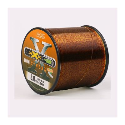 Monofilament Fishing Line 500m Gold Spotted Fishing-Line 3D Bionic Invisible Monofilament Nylon Speckle Fluorocarbon Coated Carp Fishline Fishing Goods Leader Line ( Color : 500m , Line Number : 6.0 )