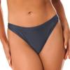 QinCiao Women's Glossy Hipster Underwear Low Rise Full Briefs Breathable Bikini Swim Bottoms Grey X-Large view 1