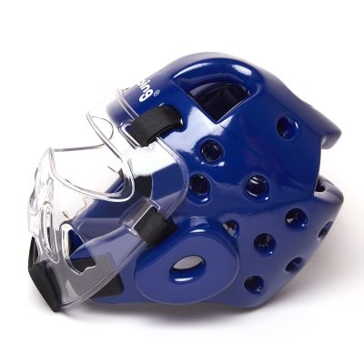 Tutoing Kids Adults Karate Headgear, with Removable PC Face Shield Eva High-Density Foam Taekwondo Helmet Multiple Vents for Sparring Grappling Muay Thai Kickboxing MMA Karate Taekwondo Training