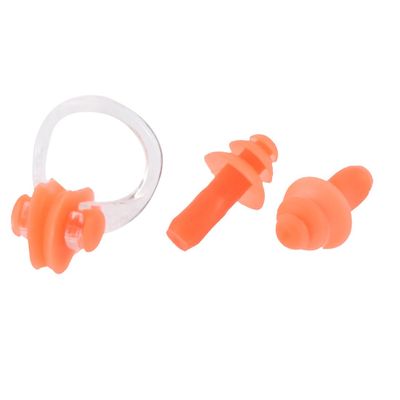 Ruilogod Soft Silicone Swimming Guard Tool End Clip Earplugs Set Orange (id: 613 339 8d2 cb3 9e0