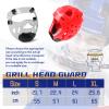 Tutoing Kids Adults Karate Headgear, with Removable PC Face Shield Eva High-Density Foam Taekwondo Helmet Multiple Vents for Sparring Grappling Muay Thai Kickboxing MMA Karate Taekwondo Training view 2