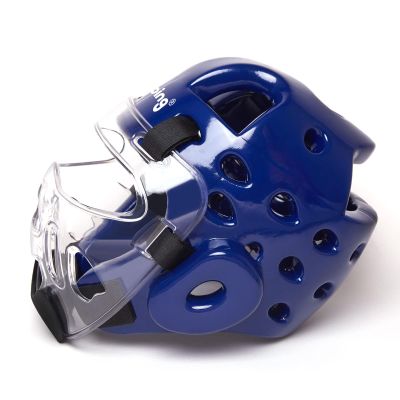 Tutoing Kids Adults Karate Headgear, with Removable PC Face Shield Eva High-Density Foam Taekwondo Helmet Multiple Vents for Sparring Grappling Muay Thai Kickboxing MMA Karate Taekwondo Training