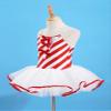 Moggemol Kids Girls Sequins Striped Tutu Dance Dress Figure Skating Dress Christmas Party Candy Cane Costume Candy 14 view 3
