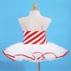 Moggemol Kids Girls Sequins Striped Tutu Dance Dress Figure Skating Dress Christmas Party Candy Cane Costume Candy 14 view 4