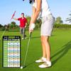 10 Pcs Golf Club Range Chart Card 2 x 3.5 inch Golfers Quick Reference Distance Card Golf Club Range Estimation Cheat Sheet Golfing Guide Cards for Golf Yardage Book Golf Club Scorecard view 3