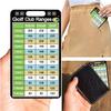 10 Pcs Golf Club Range Chart Card 2 x 3.5 inch Golfers Quick Reference Distance Card Golf Club Range Estimation Cheat Sheet Golfing Guide Cards for Golf Yardage Book Golf Club Scorecard view 4