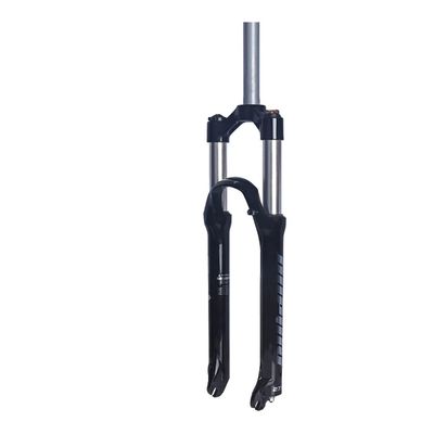 Jejy Front Fork MTB Bike 26/27.5/29 Inch Straight Tube 1-1/8" Bicycle Aluminum Alloy Mechanical Forks Accessories Black (Color : Black, Size : 27.5)