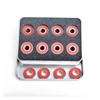 SUOFEILAIMU 16Pcs Pro 608RS Roller Skate Scooter Snowboard Inline Bearings ABEC-9 Skateboard Carbon Steel Mute Speed Bearing (Color : RED 16pcs) view 1