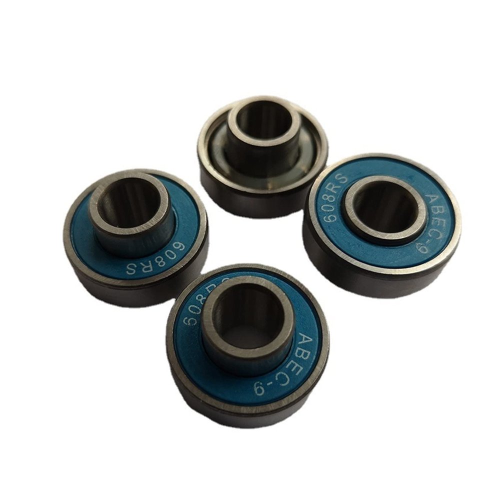 SUOFEILAIMU 16pcs 608RS P5 Skateboard Roller Skates Drift Board Longboard Bearing ABEC-9 Integral Shaft Bearings 8x22x12.6mm
