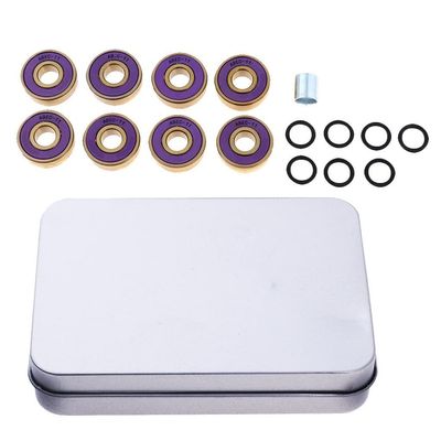 SUOFEILAIMU 8Pcs Titanium ABEC-11 Premium Bearings for Skateboards and Inline Skates 22x7mm