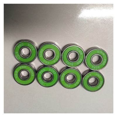 SUOFEILAIMU 16Pcs 608z Inline Skates Roller Skating Scooter Bearings 608 High Strength Chrome Steel Bearing (Color : 16 Bearings)