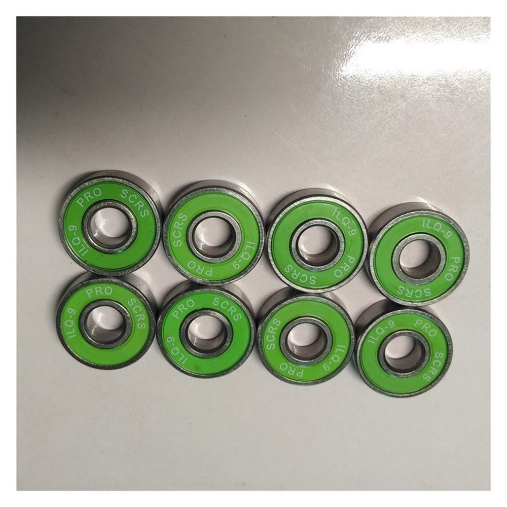 SUOFEILAIMU 16Pcs 608z Inline Skates Roller Skating Scooter Bearings 608 High Strength Chrome Steel Bearing (Color : 16 Bearings)