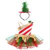 Moggemol Kids Girls Sequins Striped Tutu Dance Dress Figure Skating Dress Christmas Party Candy Cane Costume Vivid 12 view 2