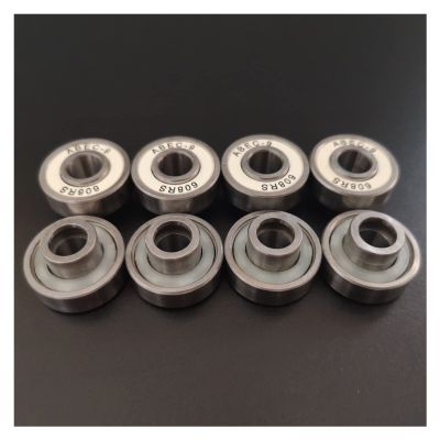 SUOFEILAIMU 16pcs 608RS Longboard Skateboards Inline Skates Roller Skate Bearing P5 Integral Shaft Bearings ABEC-9 8x22x12.6mm (Size : White Cover)