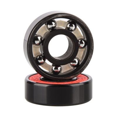 SUOFEILAIMU 8pcs 608RS Ceramic Ball Bearing Roller Skate Snowboard Skateboard Bearings Professhional High Speed Mute Bearings (Color : 8PCS Steel Ball)