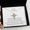 Cross Dancing Necklace Grandma Gifts from Granddaughter Mothers Day Necklace Christmas Birthday Gift from Grandson to My Grandmother Dancing Cross P view 1
