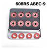 SUOFEILAIMU 16Pcs Pro 608RS Roller Skate Scooter Snowboard Inline Bearings ABEC-9 Skateboard Carbon Steel Mute Speed Bearing (Color : Silver 16pcs) view 4