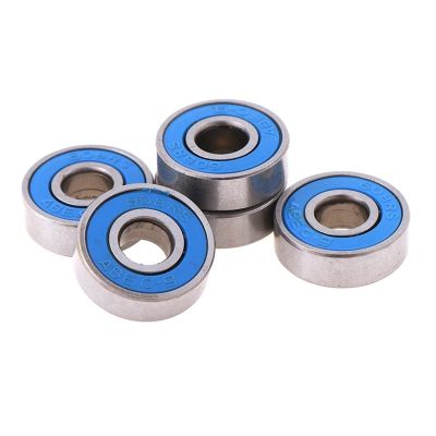 SUOFEILAIMU 5pcs 608 2RS Inline Roller Skate Wheel Bearing 8x22x7mm Skateboard Wheel Bearing Red Sealed Shaft ABEC-9 (Diameter : Blue)