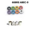 SUOFEILAIMU 8pcs Pro 608RS ABEC-9 Bearings Roller Skate Scooter Snowboard Chrome Steel Inline Bearings Skateboard Mute Speed Bearing (Color : 8pcs Black Bearing) view 2