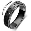 LuckyAmor Anxiety Ring for Women Spinner Rings:Rotating Rings Stainless Steel 6mm Moon Star Anxiety for Men Band Jewelry Gift for Women Size 6 7 8 9 10 view 1