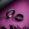 LuckyAmor Anxiety Ring for Women Spinner Rings:Rotating Rings Stainless Steel 6mm Moon Star Anxiety for Men Band Jewelry Gift for Women Size 6 7 8 9 10 view 4