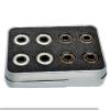 SUOFEILAIMU 6 Beads White Ceramic 8 Pieces 608 Bearing for Slalom Inline Speed Skates for Patin view 3