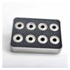 SUOFEILAIMU 16Pcs Pro 608RS Roller Skate Scooter Snowboard Inline Bearings ABEC-9 Skateboard Carbon Steel Mute Speed Bearing (Color : Black 16pcs) view 1