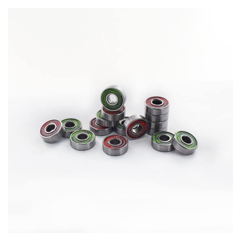 SUOFEILAIMU 8pcs 608RS ABEC-9 Oiled Scooter Bearing 608 Roller Skates Bearings for Skateboard Road Board Drift Board (Color : 8 Pieces Bearings)