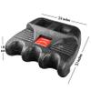 BALIKEN Cue Pool Stick Holder for Table, Cue Rest Weighted Billiards 2/3/4 Pool Cues Holder, Nicks Sticks, Cue Stick Case, Cue Rack with Chalk Holder, Mini Stick Holder, Non-Slip, 3 Cue view 4