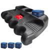 BALIKEN Cue Pool Stick Holder for Table, Cue Rest Weighted Billiards 2/3/4 Pool Cues Holder, Nicks Sticks, Cue Stick Case, Cue Rack with Chalk Holder, Mini Stick Holder, Non-Slip, 4 Cue view 1
