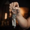 KeyUnity KS05 Stainless Steel Carabiner Mini Clips, Key Holder Organizer Keychain for Keys, Flashlight, Folding Knife & Whistles view 2