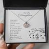 zapbest Crown Pendant Necklace My Daughter Necklace, Birthday Necklace for Daughter, from Father, Mother, Graduation Necklace from Mom, Dad, Crown Pendant N view 3