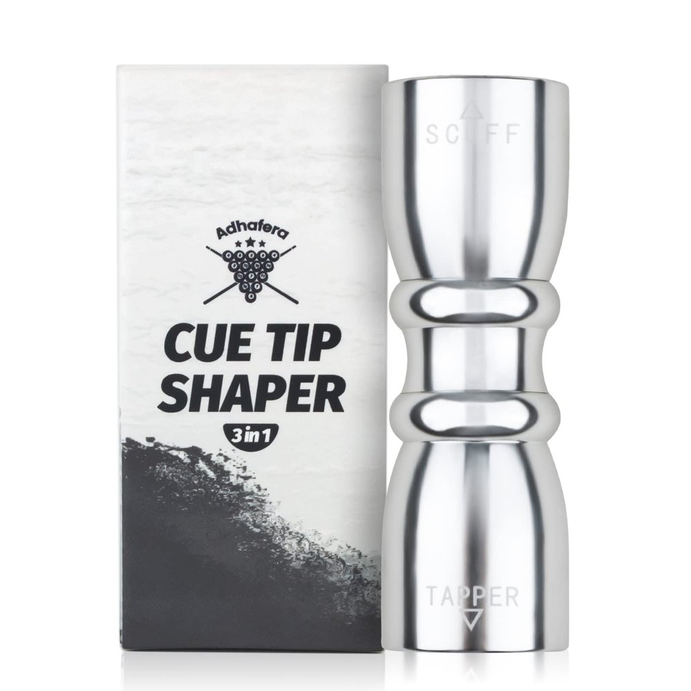 Adhafera Cue Tip Shaper, 3 in 1 of Pool Cue Tip Shaper, The Pool Cue Accessories for Effective and Rapid Repair Cue Tip