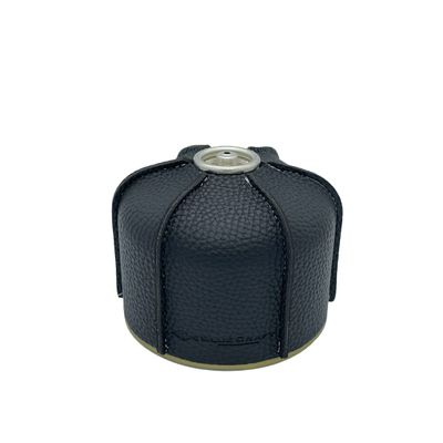 BLUE CRAFT Gas Canister Cover Propane Cylinder Cover PU Leather Protective Cover for Gas Tank Fuel Tank Camping Protector Storage Bag Gas Cylinder Tank Accessories (Black, 250g/230g)