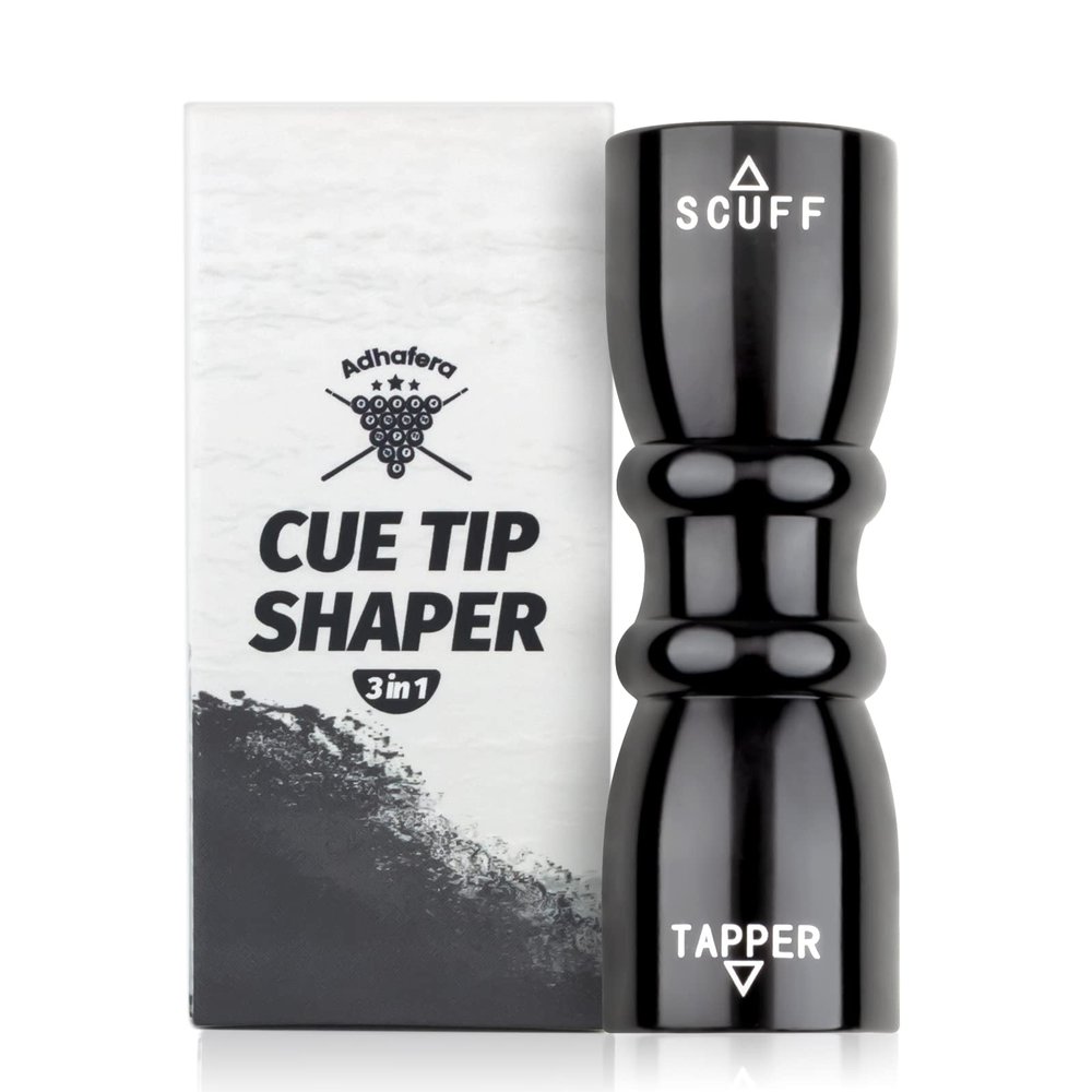 Adhafera Cue Tip Shaper, 3 in 1 of Pool Cue Tip Shaper, The Pool Cue Accessories for Effective and Rapid Repair Cue Tip