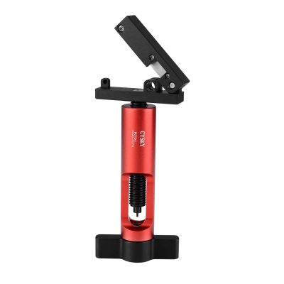 CYSKY 2 in 1 Upgraded Needle Driver Insertion Tool with Hydraulic Hose Cutter for MTB Road Bike, Olive Banjo Fitting Insert Install Tool (Red)