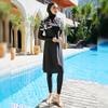 OBEEII Muslim Swimsuits for Women Full Coverage Swimwear Islamic Hijab Long Sleeve Bathing Suit Burkini Swimsuits Beachwear Black03 XL view 2