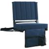 SPORT BEATS Stadium Seats with Back Support Bleacher Chairs with Back and Cushion Thick Padded Bleacher Seats Includes Shoulder Strap Navy Blue 1pc Regular - 17" W x 12" D x 16.5" H view 1