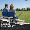 SPORT BEATS Stadium Seats with Back Support Bleacher Chairs with Back and Cushion Thick Padded Bleacher Seats Includes Shoulder Strap Navy Blue 1pc Regular - 17" W x 12" D x 16.5" H view 3