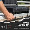 SPORT BEATS Stadium Seats with Back Support Bleacher Chairs with Back and Cushion Thick Padded Bleacher Seats Includes Shoulder Strap Navy Blue 1pc Regular - 17" W x 12" D x 16.5" H view 4