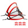 Portable Pop Up Soccer Goal Net Set for Kids or Adaults Trainning and Backyard Playing with Carrying Case, Training Cones and Target view 2