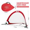 Portable Pop Up Soccer Goal Net Set for Kids or Adaults Trainning and Backyard Playing with Carrying Case, Training Cones and Target view 3