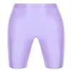 Jhaoyu Men Glossy Compression Shorts Gym Shorts Running Yoga Swimming Cycling Short Pants Workout Leggings Light Purple X-Large view 3