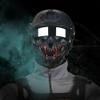 Guayma Airsoft Half Face Skull Masks Tactical Face Protection Mesh Mask for Halloween Cosplay Paintball CS Games,Suit view 4
