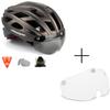 Bike Helmet,Shinmax CPSC/CPC Certificated Bicycle Helmet with Detachable Magnetic Black+Clear Goggles view 2