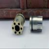 2pcs Bullet Casing Silver & Yellow EDC Out Brass Knife Beads Umbrella Rope Cord Outdoor Knife Pendant Paracord Lanyard Bead view 2