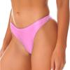 easyforever Women Shiny Metallic Low Rise Panty Briefs High Cut Ballet Dance Underwear Shorts Panties Bottoms Pink Large view 3