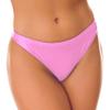 Agoky Women's Oil Shiny Breathable Panties Glossy Sheer Low Rise Bikini Briefs Underwear Pink X-Large view 3